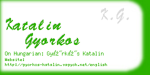 katalin gyorkos business card